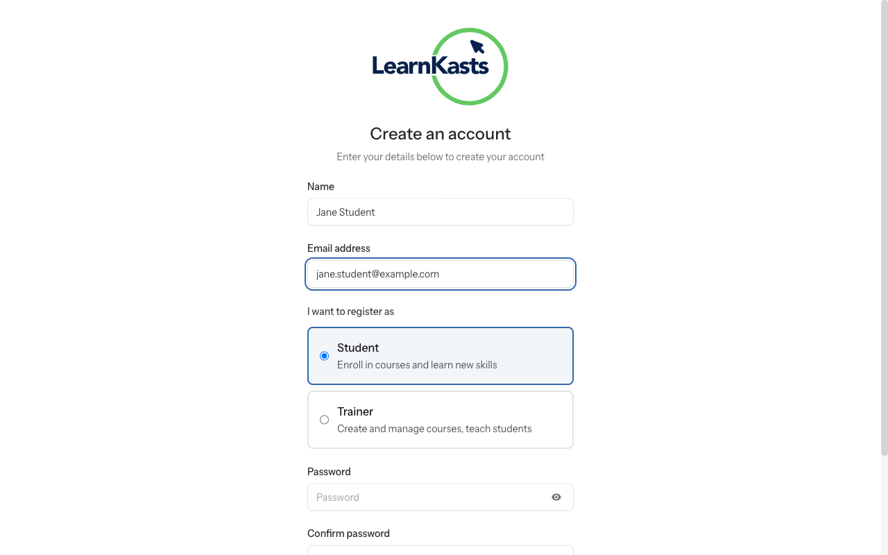 Fill in your information