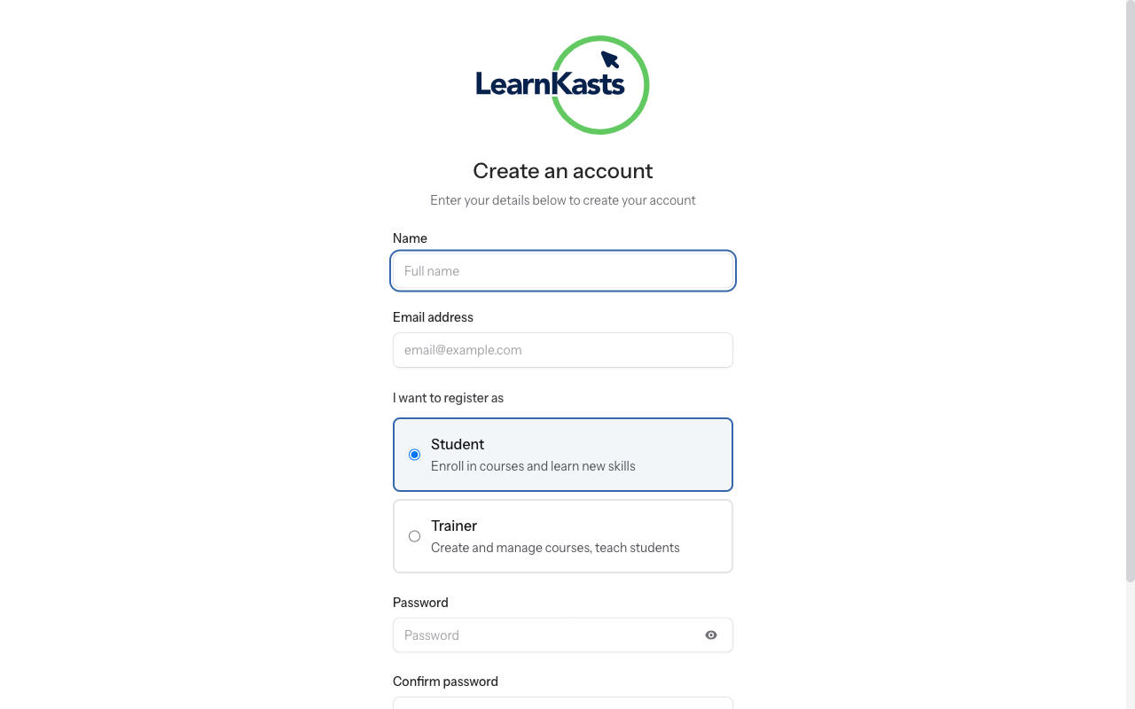 Go to registration page