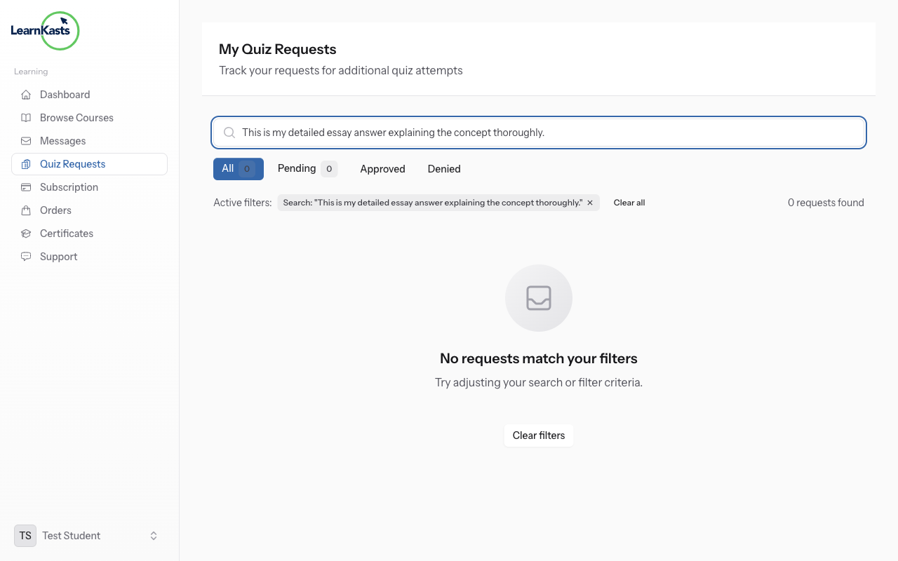 Submit and view results