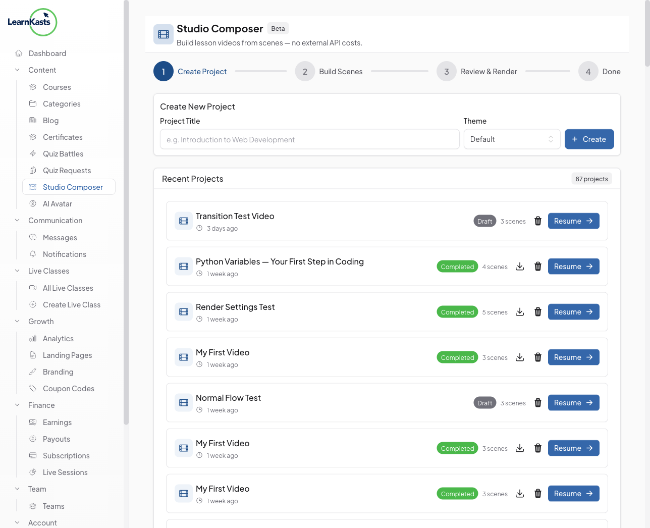 Open Studio Composer