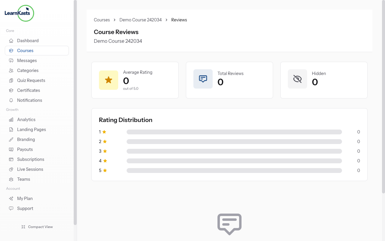 Access course reviews