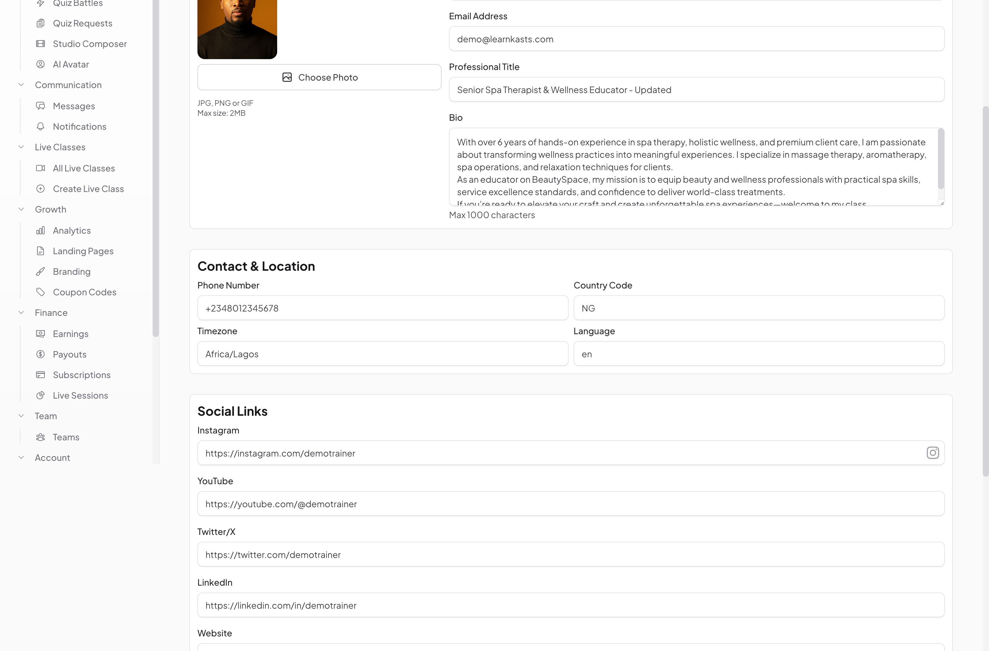 Set notification preferences