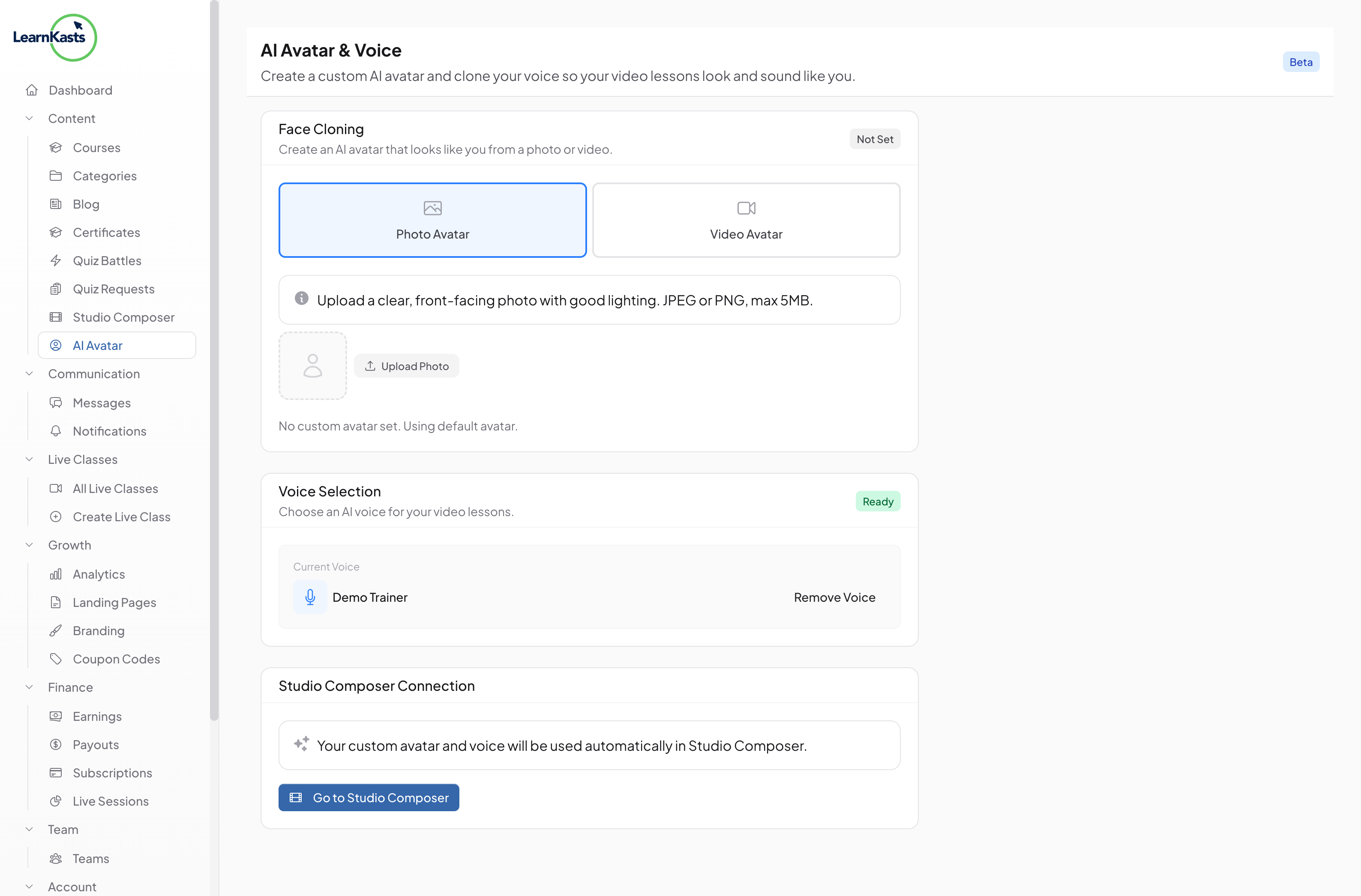Connect to Studio Composer
